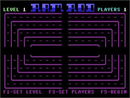 Title screen of Ram Rod on the Commodore 64.