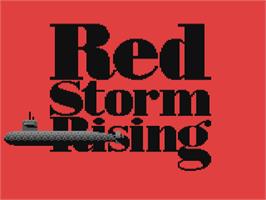 Title screen of Red Storm Rising on the Commodore 64.