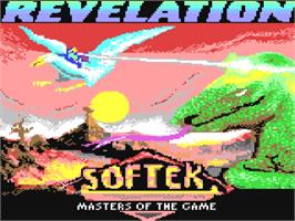 Title screen of Revelation on the Commodore 64.