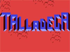 Title screen of Richard Petty's Talladega on the Commodore 64.