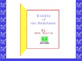 Title screen of Riddle Of The Redstone on the Commodore 64.