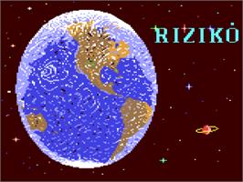 Title screen of Risk! (Christopher West - Preview) on the Commodore 64.