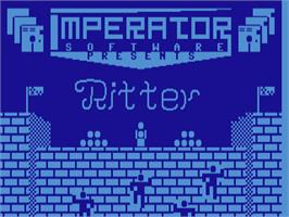 Title screen of Ritter on the Commodore 64.