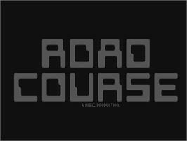 Title screen of Road Course on the Commodore 64.