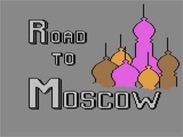 Title screen of Road To Moscow on the Commodore 64.