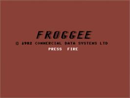 Title screen of Road Toad on the Commodore 64.