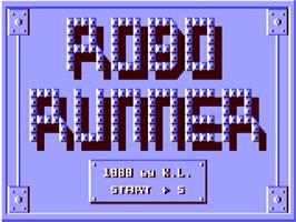 Title screen of Robo Runner on the Commodore 64.