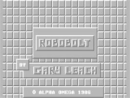 Title screen of Robobolt on the Commodore 64.