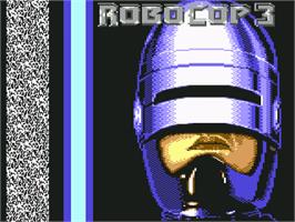 Title screen of Robocop 3 on the Commodore 64.