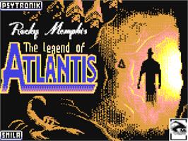 Title screen of Rocky Memphis - The Legend of Atlantis on the Commodore 64.