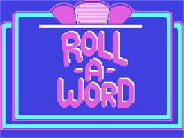 Title screen of Roll-a-word on the Commodore 64.