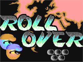 Title screen of Roll Over on the Commodore 64.