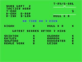 Title screen of Rugby Coach on the Commodore 64.
