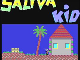 Title screen of Saliva Kid on the Commodore 64.