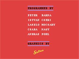 Title screen of Scarabaeus on the Commodore 64.