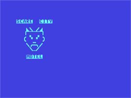 Title screen of Scare City Motel on the Commodore 64.