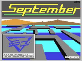 Title screen of September on the Commodore 64.