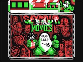 Title screen of Seymour Goes to Hollywood on the Commodore 64.