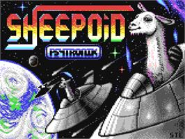 Title screen of Sheepoid on the Commodore 64.