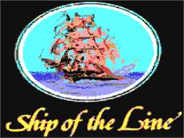 Title screen of Ship of the Line on the Commodore 64.