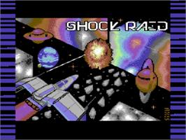 Title screen of Shock Raid on the Commodore 64.