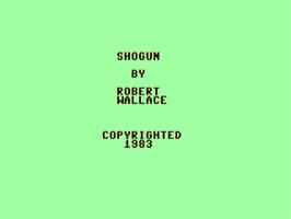 Title screen of Shogun (ComputerMat) on the Commodore 64.
