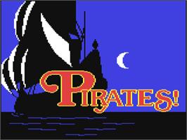 Title screen of Sid Meier's Pirates! on the Commodore 64.