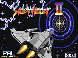Title screen of Sidewinder 2 on the Commodore 64.