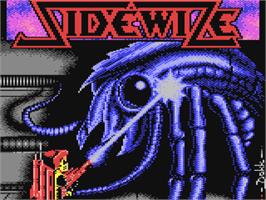 Title screen of Sidewize on the Commodore 64.