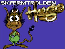 Title screen of Skaermtrolden Hugo on the Commodore 64.