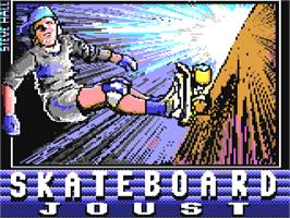 Title screen of Skateboard Joust on the Commodore 64.