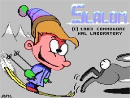 Title screen of Ski on the Commodore 64.