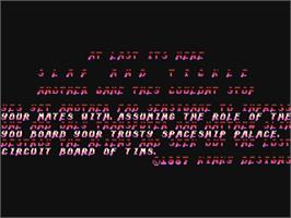 Title screen of Slap And Tickle on the Commodore 64.
