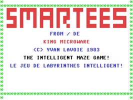 Title screen of Smartees on the Commodore 64.