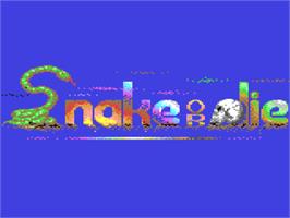 Title screen of Snake Or Die on the Commodore 64.