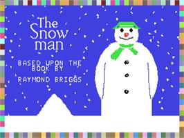 Title screen of Snowman on the Commodore 64.