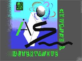 Title screen of Soccer Boss on the Commodore 64.