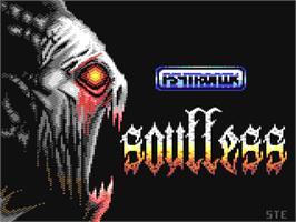 Title screen of Soulless on the Commodore 64.