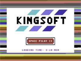 Title screen of Space-pilot 2 on the Commodore 64.