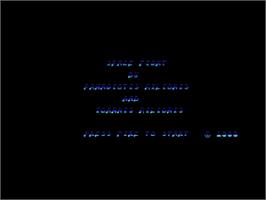 Title screen of Space Fight on the Commodore 64.