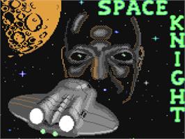 Title screen of Space Knight on the Commodore 64.