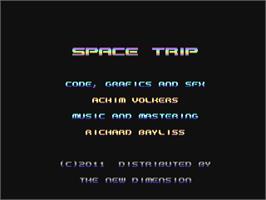 Title screen of Space Trip on the Commodore 64.