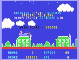 Title screen of Special Delivery: Santa's Christmas Chaos on the Commodore 64.