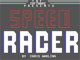 Title screen of Speed Racer (Electron - 1991) on the Commodore 64.
