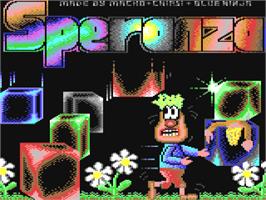 Title screen of Speranza on the Commodore 64.