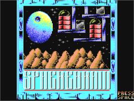 Title screen of Spherebrain on the Commodore 64.