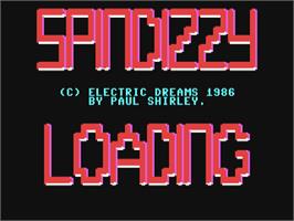 Title screen of Spindizzy on the Commodore 64.