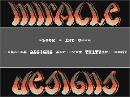 Title screen of Spook - The Game on the Commodore 64.