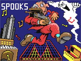 Title screen of Spooks on the Commodore 64.