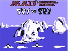 Title screen of Spy vs Spy III: Arctic Antics on the Commodore 64.